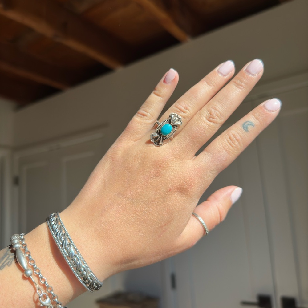 Native Made Concho Ring - Picture 4 of 5